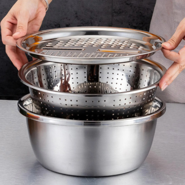 3 in 1 stainless steel vegetable cutter for fruits vegetables