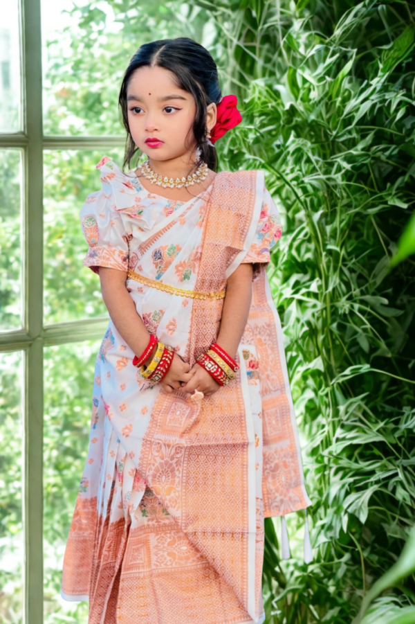 বেবি রেডি টু ওয়্যার শাড়ি সেট (baby ready to wear saree set)