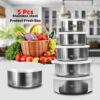 stainless steel protect fresh box 5 pcs