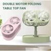 double motor folding fan