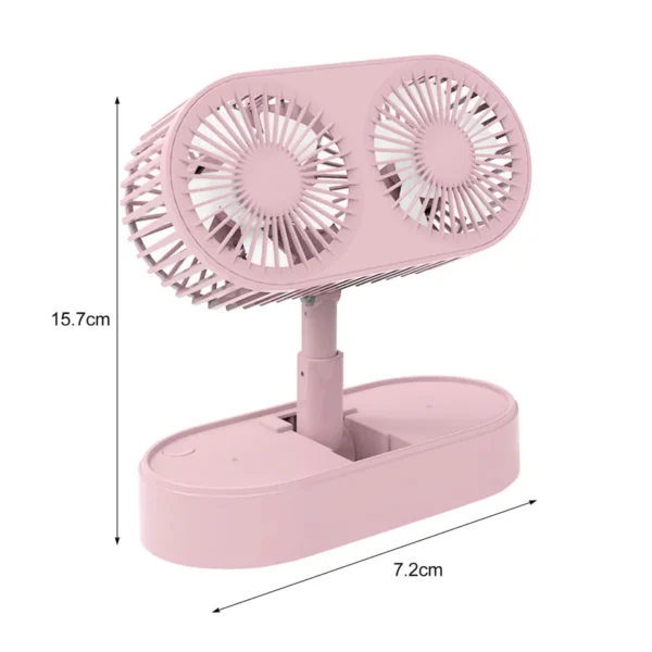 double motor folding fan