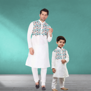father & son matching panjabi set
