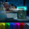 air cooling usb fan with led night light water fan 3 in 1