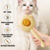 Self-cleaning pet grooming brush for cats and dogs