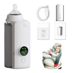 Portable Baby Bottle Warmer – Rechargeable Digital Display