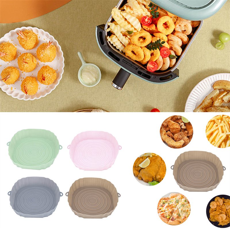Reusable Silicone Air Fryer Basket & Baking Tray