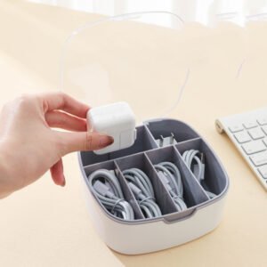 Charging Cable Storage Box for Cable Management